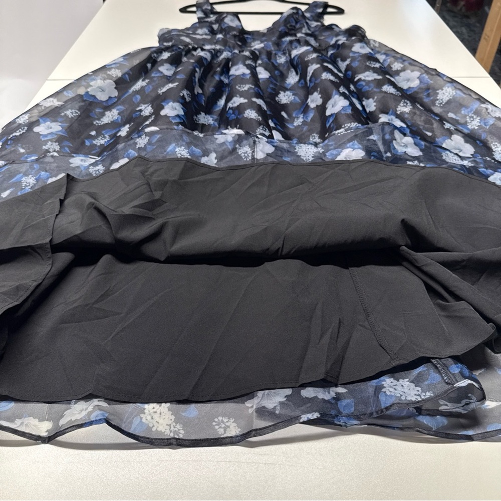 NWT Lulus Delightful Look Black Floral Print Bustier Midi Skater Dress Sz‎ XXL - Picture 15 of 16